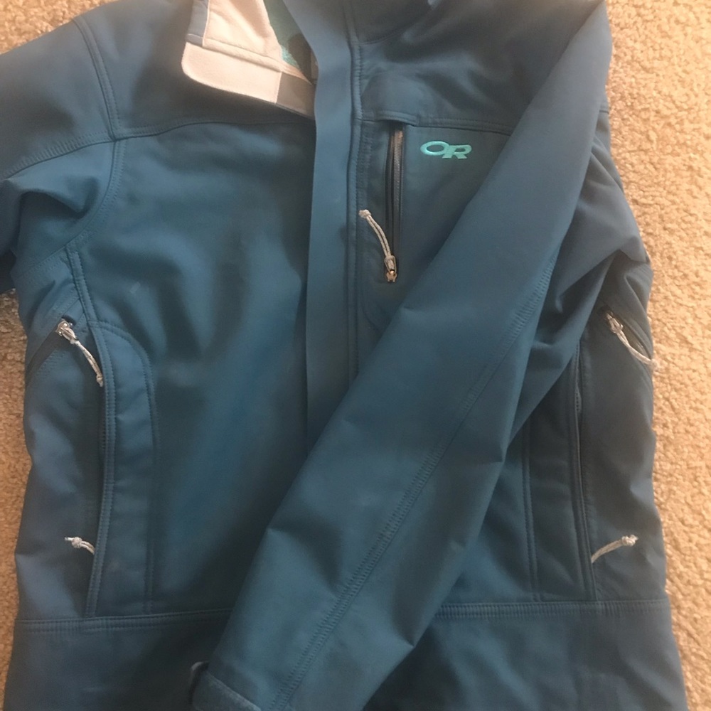 Outdoor research fleece lined soft shell